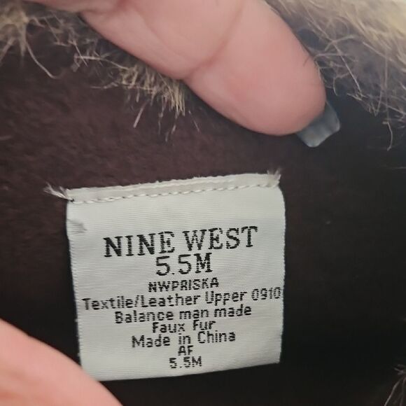 Nine West Women's Faux Fur Boots - Brown - Picture 3 of 16